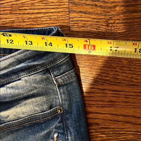 DRIFTWOOD Classic Fit Jeans with peach Floral Embroidery, EUC, 30 - Picture 10 of 12